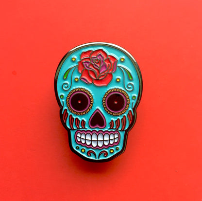 Sugar Skull Enamel Pin