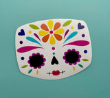 catrina sugar skull sticker