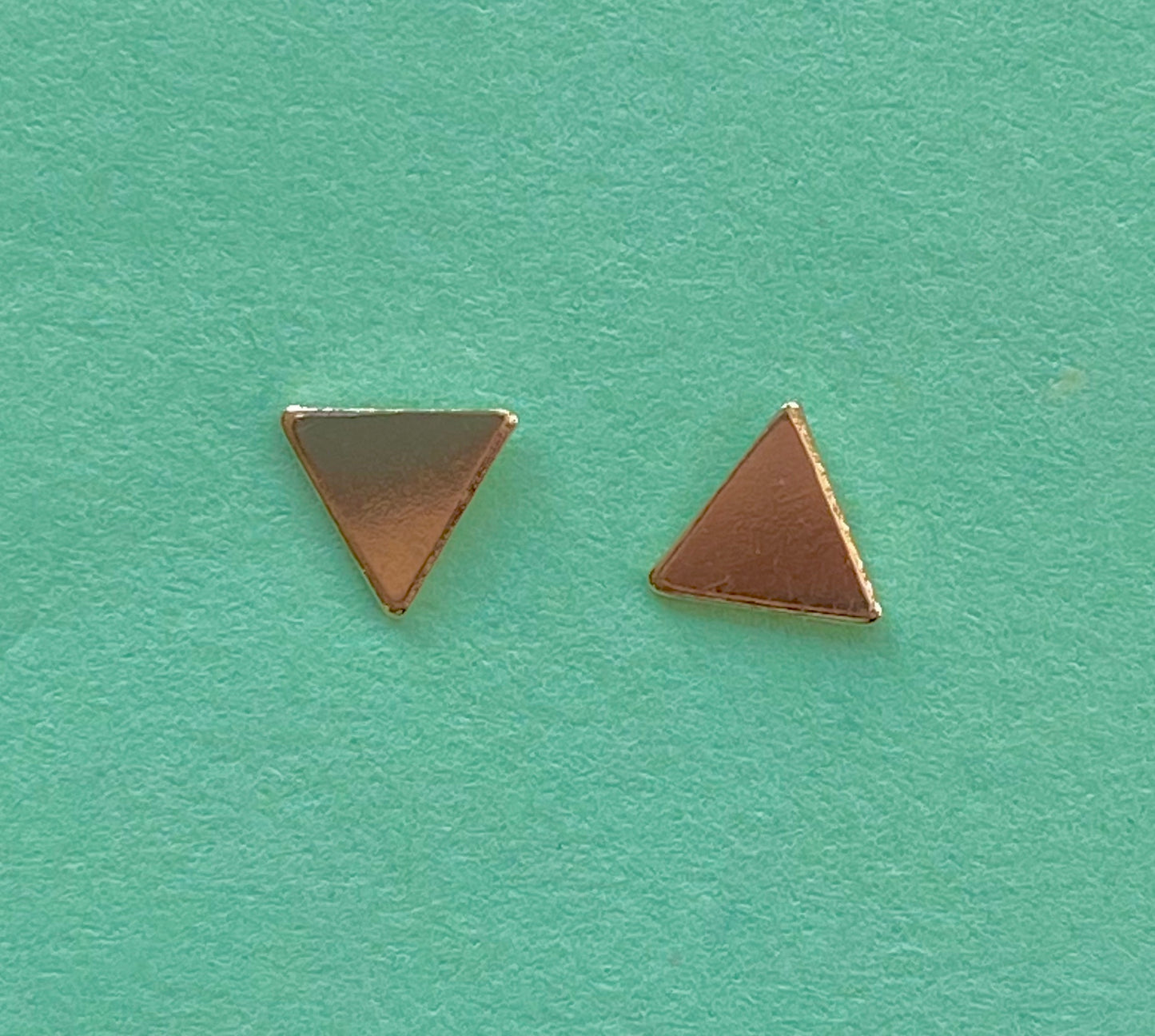 14k gold filled minimalist triangle earrings