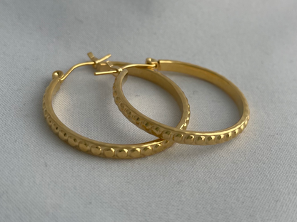 Beaded Hoop Earrings