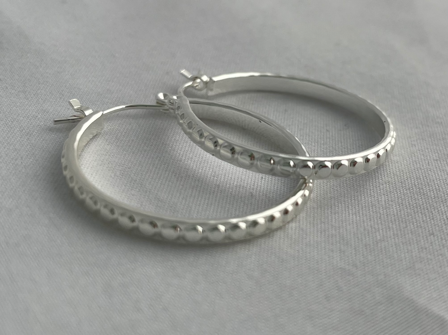 Beaded Hoop Earrings