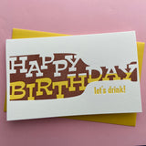 Boozy Birthday Card