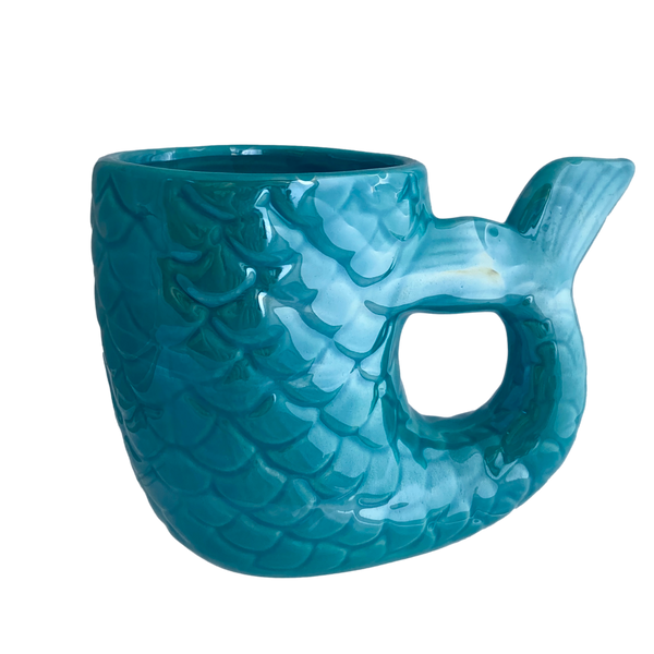 ceramic mermaid tail mug