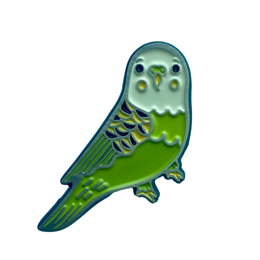 Budgie Enamel Pin