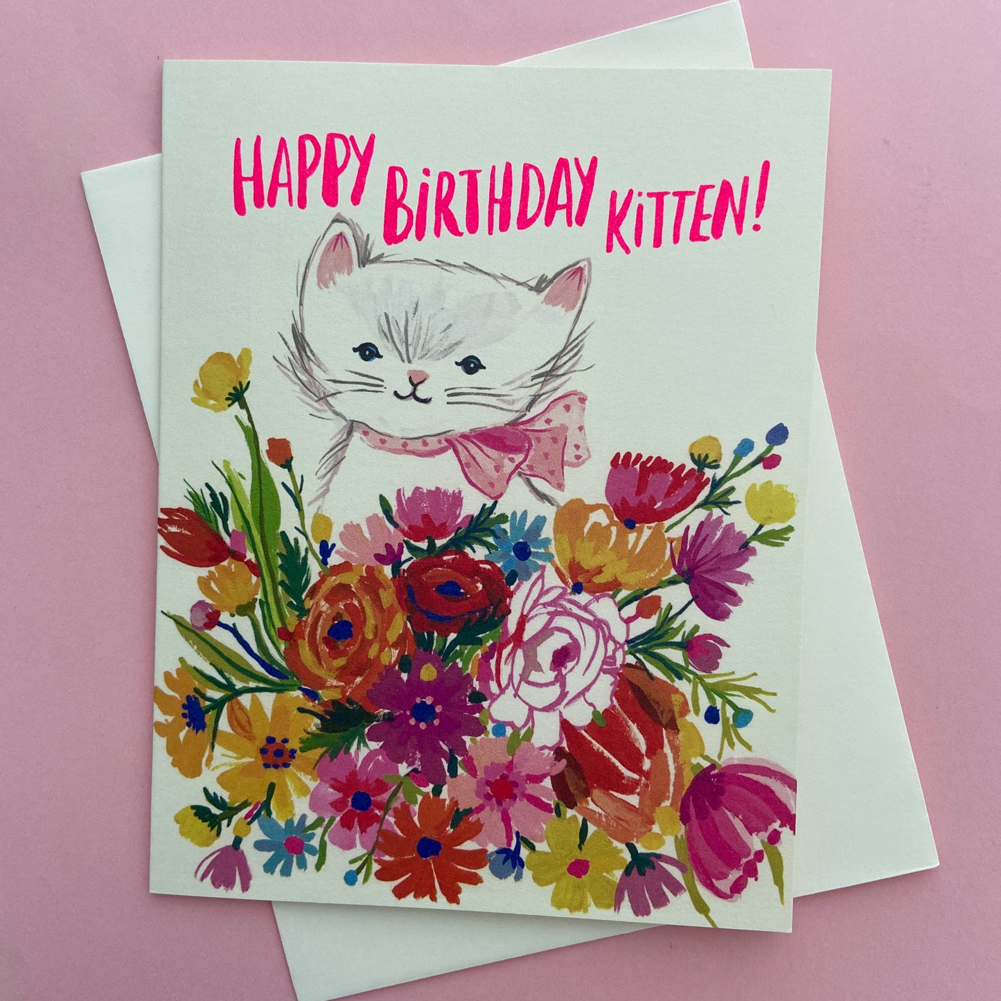 Happy Birthday Kitten Card