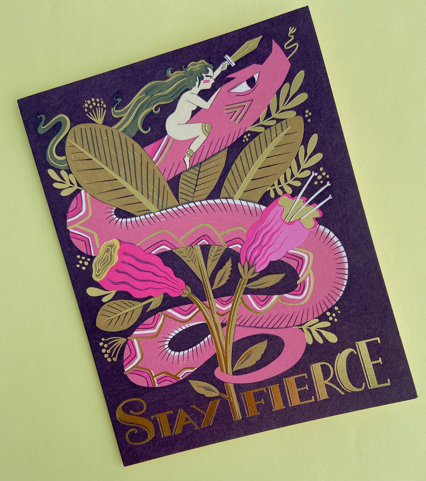 Stay Fierce Card