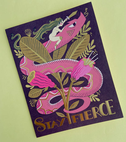 Stay Fierce Card