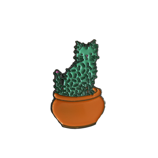 Cactus Cat Enamel Pin