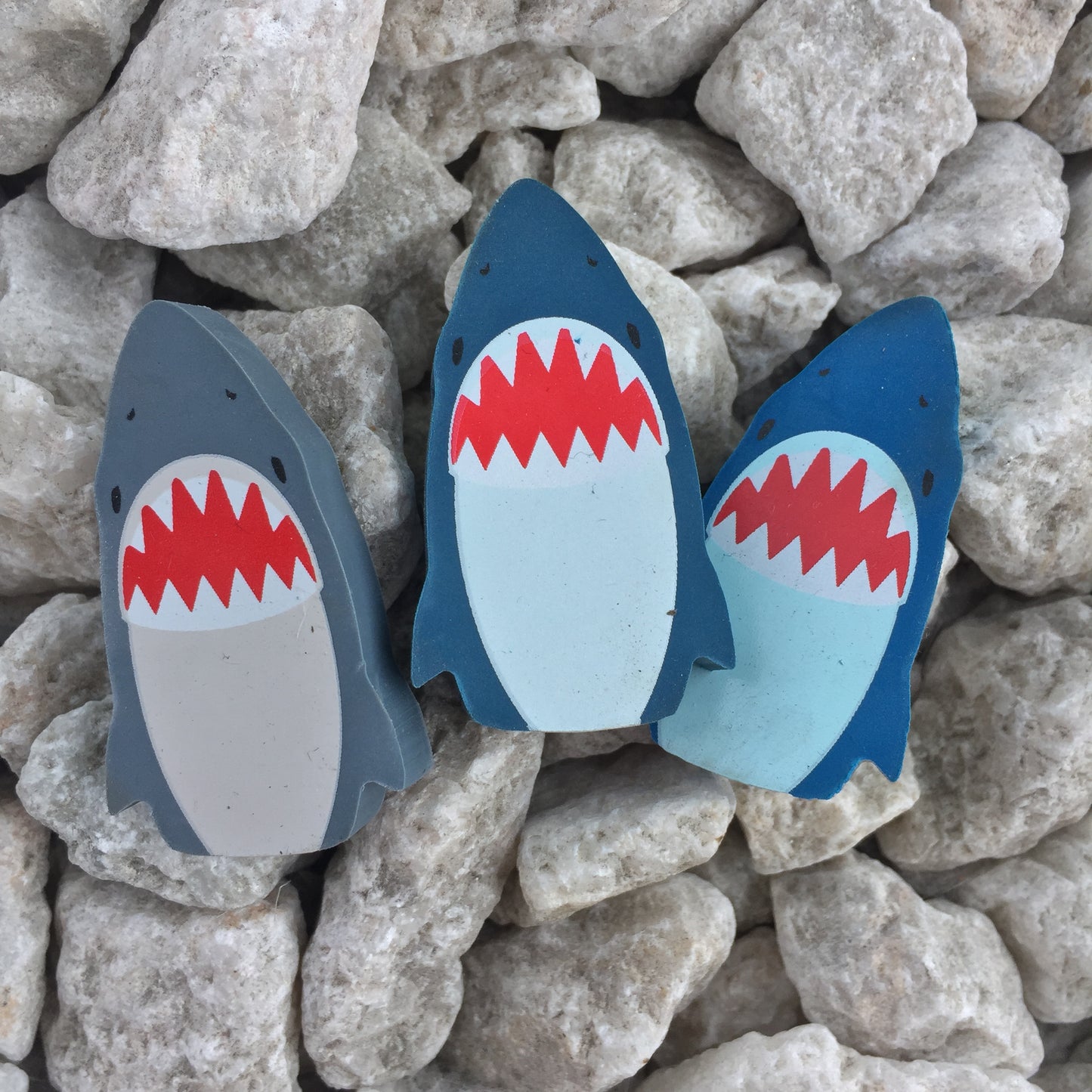 Shark Erasers (Set of 3)