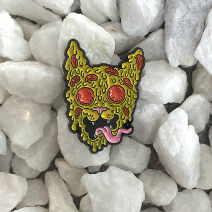pizza cat enamel pin