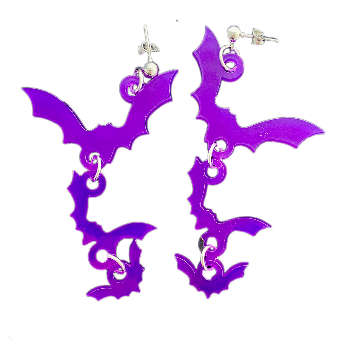 Flying Bats Dangle Earrings
