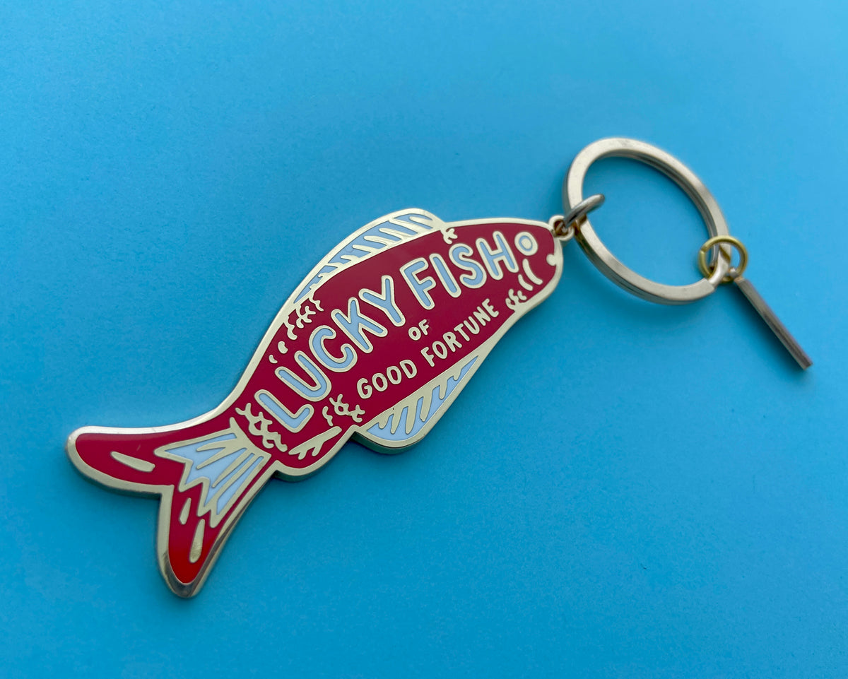 Good Fortune Fish Keychain