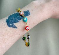 Rainbow Evil Eye Bracelet