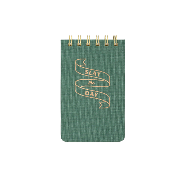 slay the day gold foil stamped memo pad