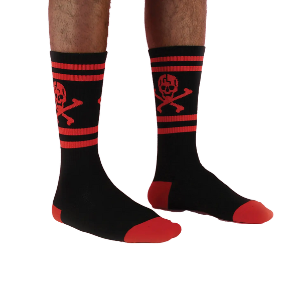 Cross Bones in Red Socks