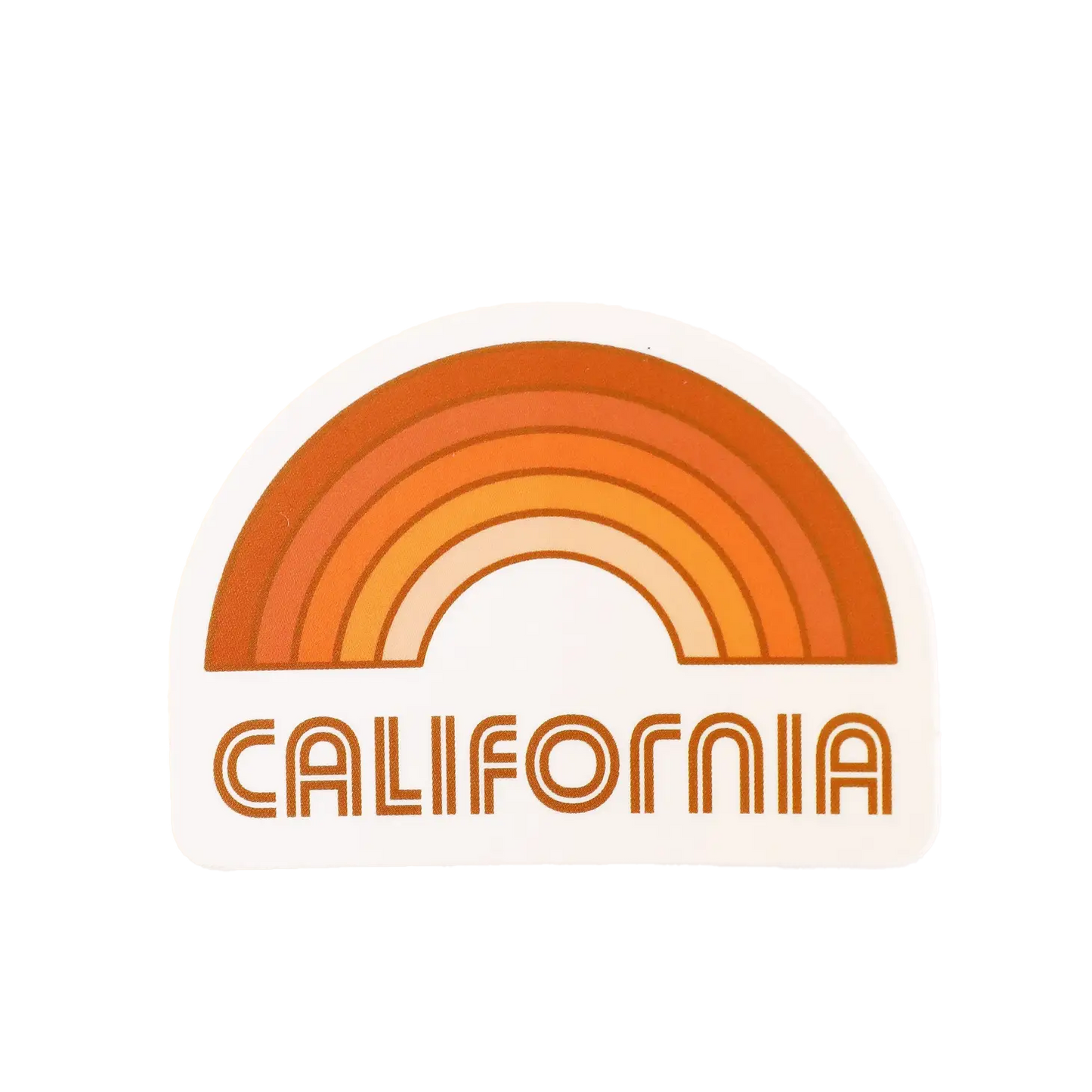 Cali Vintage Rainbow Sticker