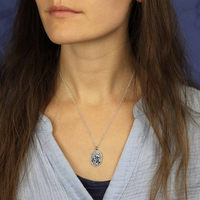 Oval Mushroom Necklace