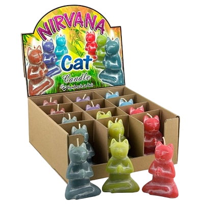Colorful Nirvana Cat Candle