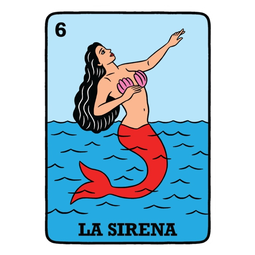 6 La Sirena Loteria Sticker