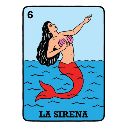 6 La Sirena Loteria Sticker