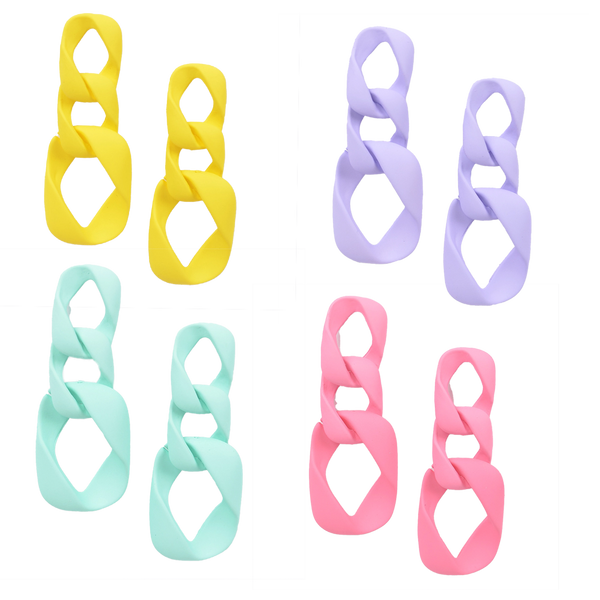Colorful Chain Earrings