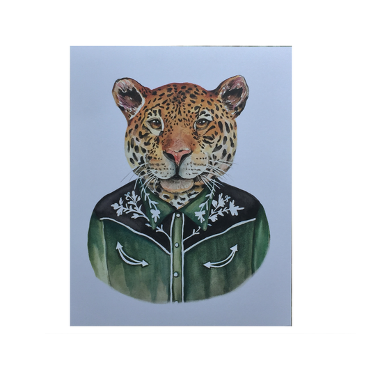 Cowboy Leopard Print