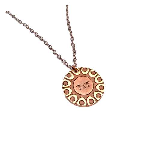 Copper Sun Necklace