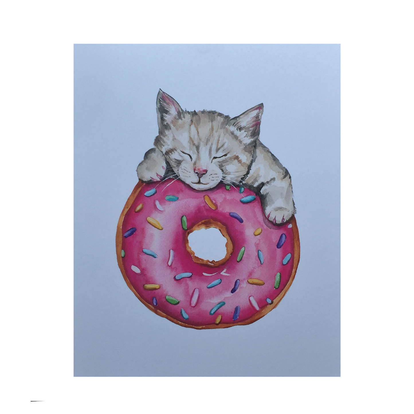 Donut Cat Print
