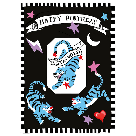 Stay Wild Tattoo Birthday Card