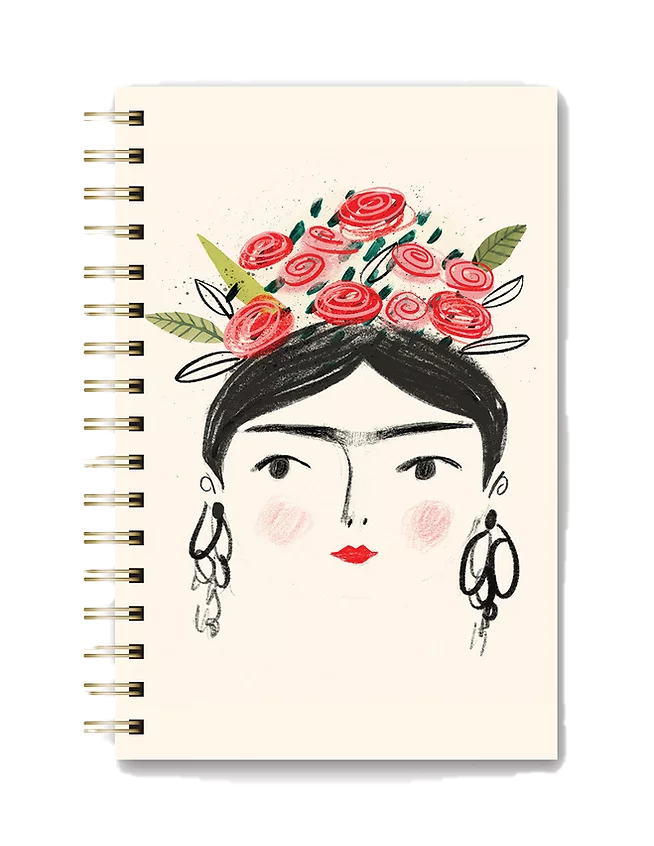 Flower Crown Spiral Notebook