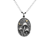 Oval Mushroom Necklace