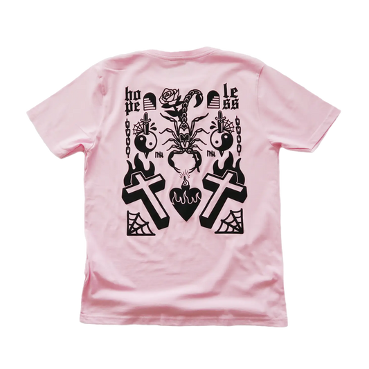 Tattoo Flash Printed Unisex T-shirt - Pink