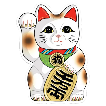 Maneki-Neko Lucky Cat Sticker
