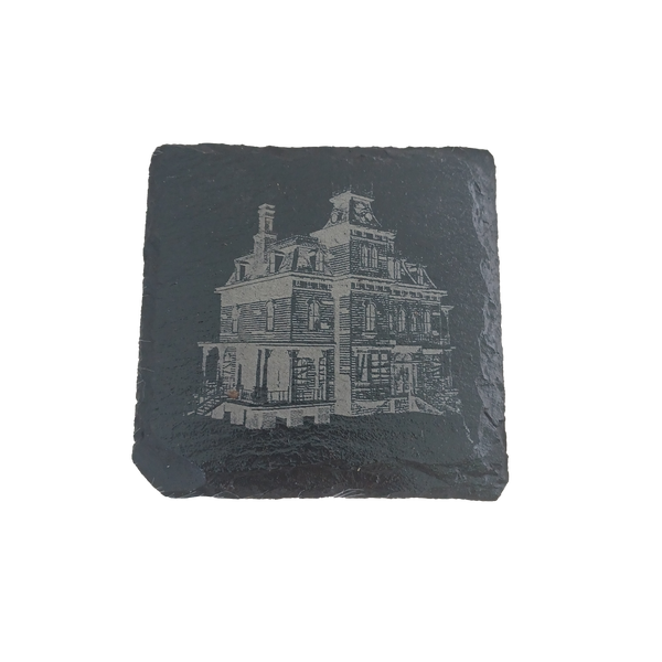 Haunted House Slate Coaster