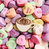 Vagina Latte Enamel Pin