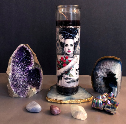 Bride of Frankenstein Prayer Candle