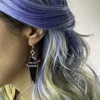 Dead Inside Open Casket Earrings
