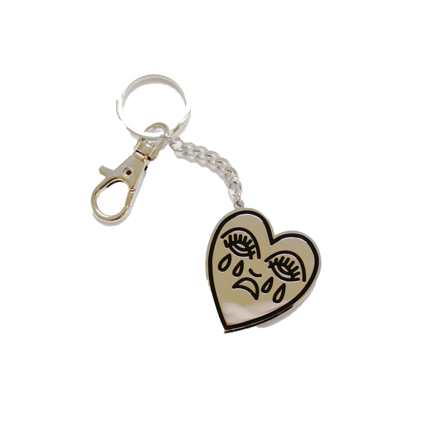 Crying Heart Keyring Keychain