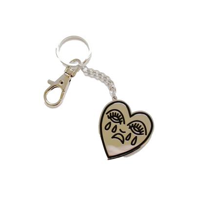 Crying Heart Keyring Keychain