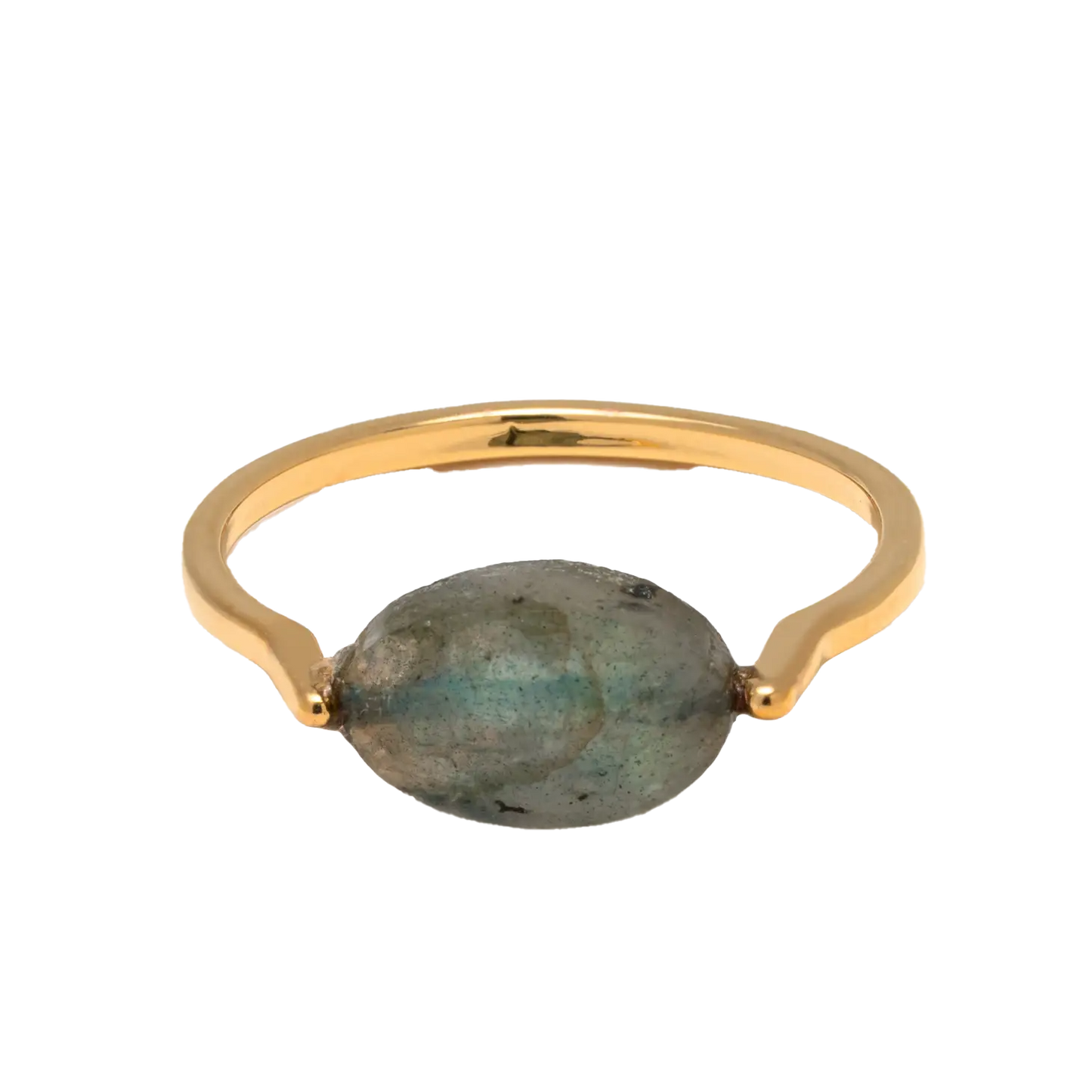 Gold Labradorite Ring