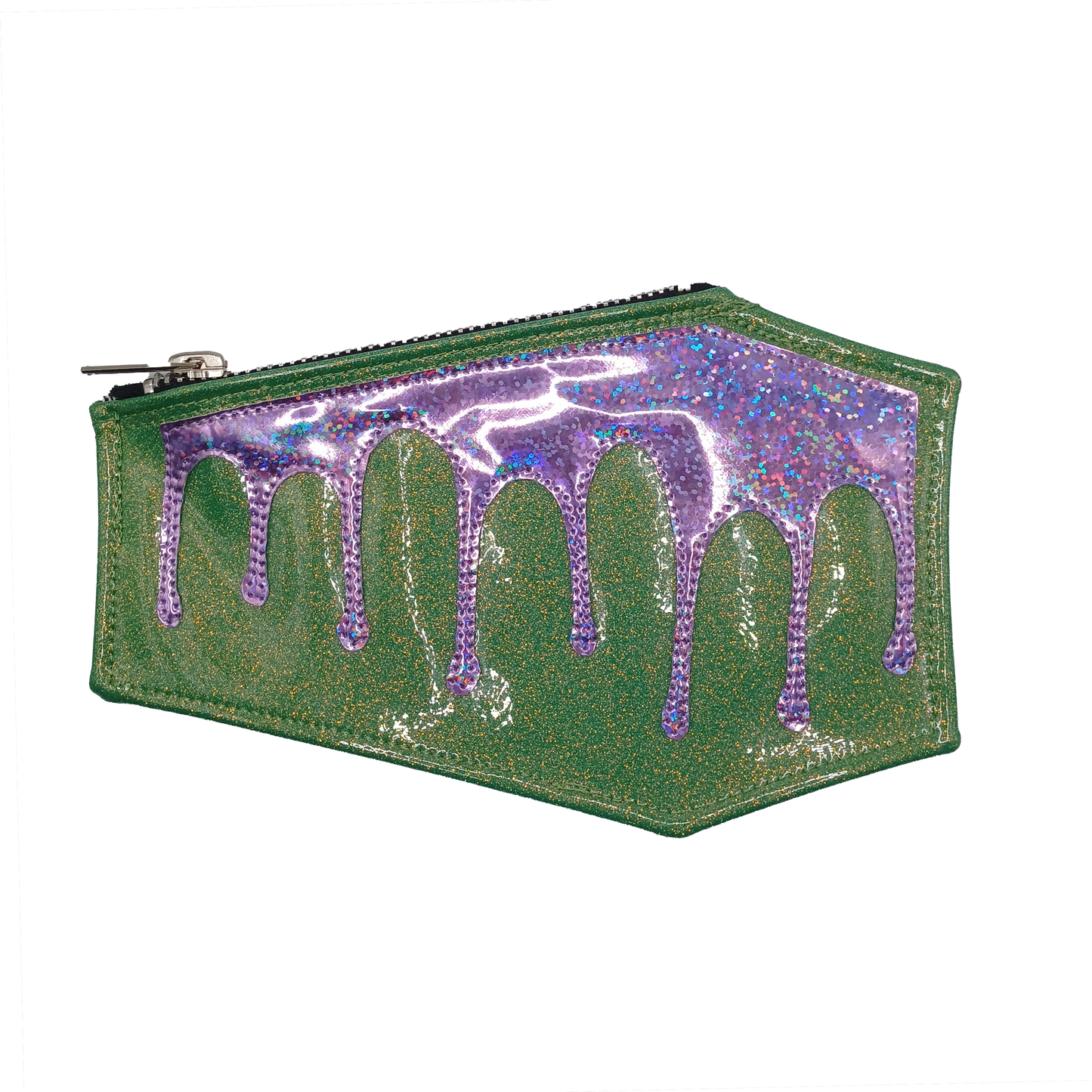 Dripping Glitter Coffin Pouch