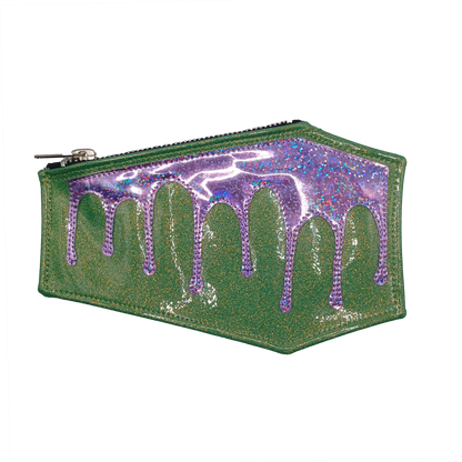 Dripping Glitter Coffin Pouch