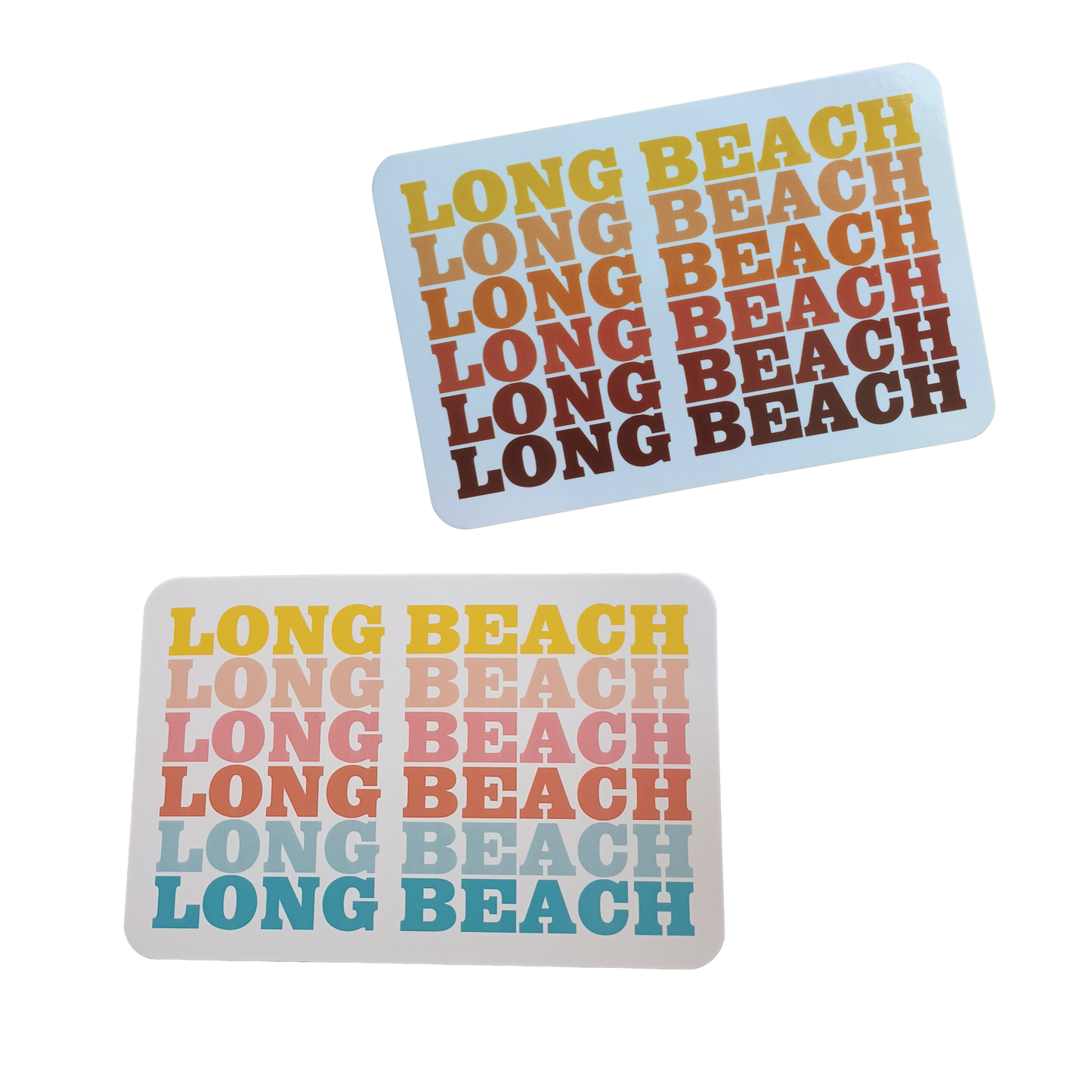 Long Beach Retro Post Card