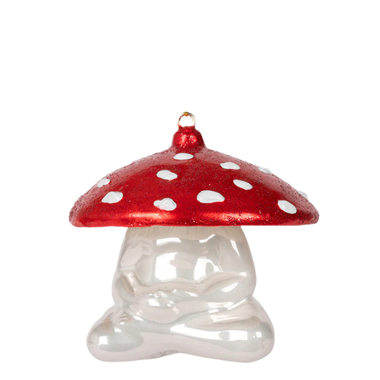 Meditating Mushroom Ornament