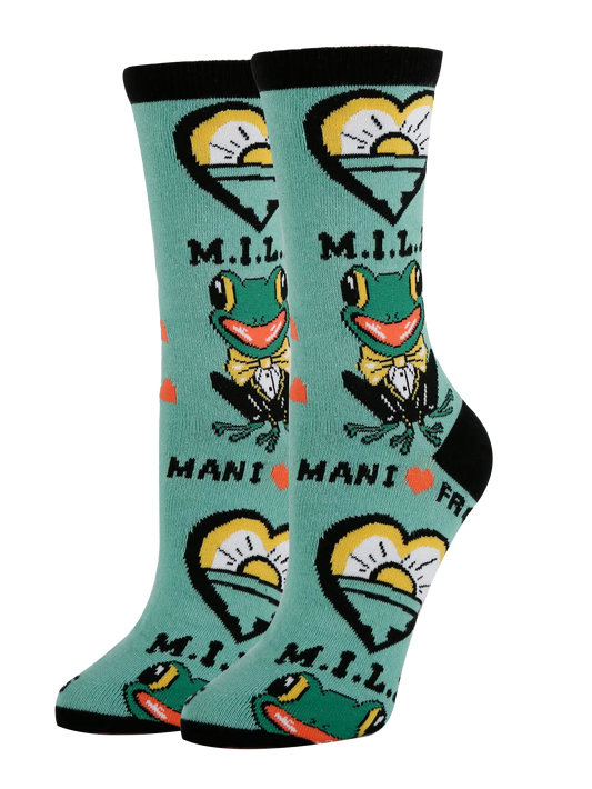 M.I.L.F. (Man I Love Frogs) Socks - Women's Socks