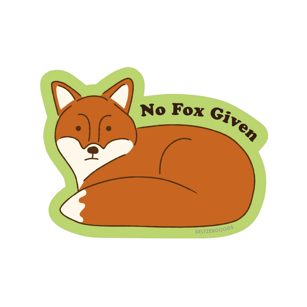 No Fox Sticker