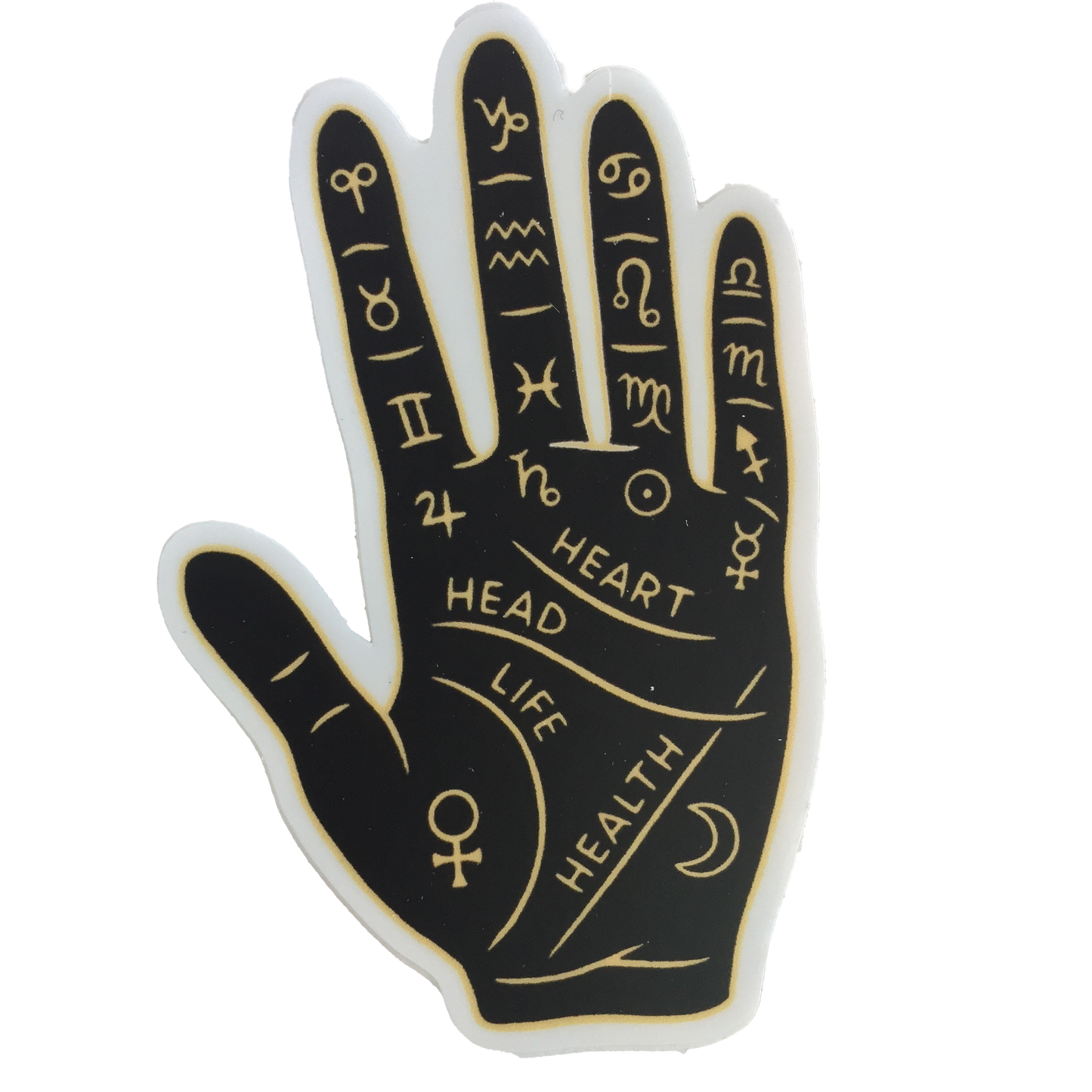 Palm Reading Hand Sticker
