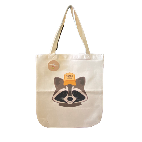 Snack Patrol Raccoon Tote