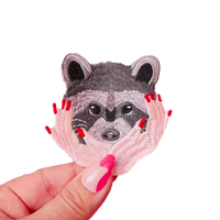Raccoon Iron-On Patch