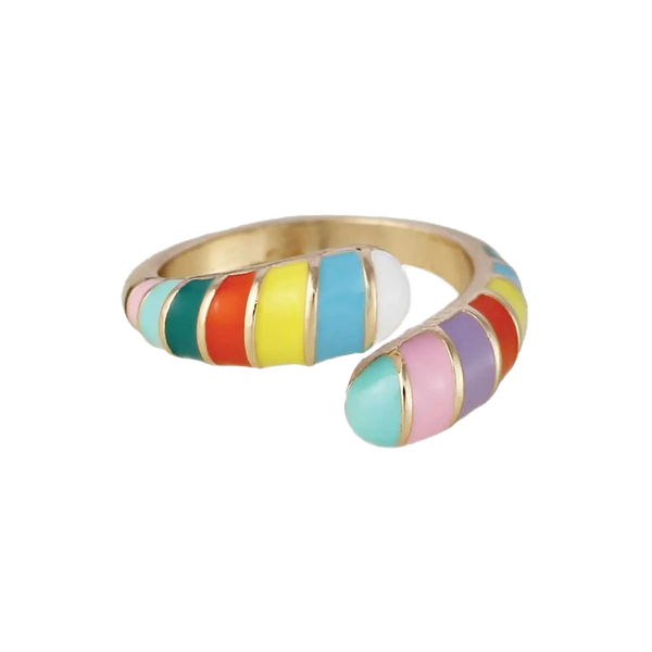 Striped Rainbow Ring